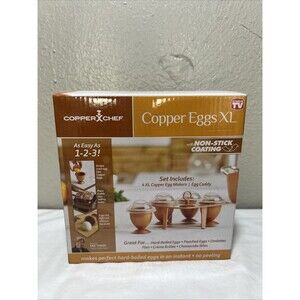 Copper Chef Copper Eggs XL (As Seen On TV) New With Recipe Book